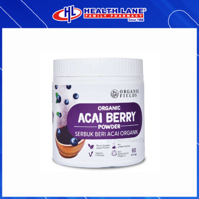ORGANIC FIELDS ACAI BERRY SERBUK 120G